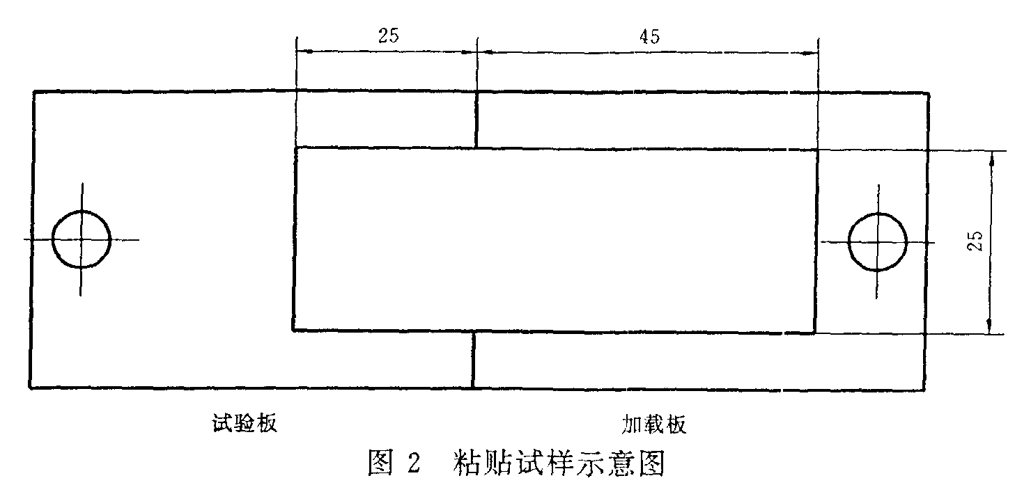 粘黏试样示意图